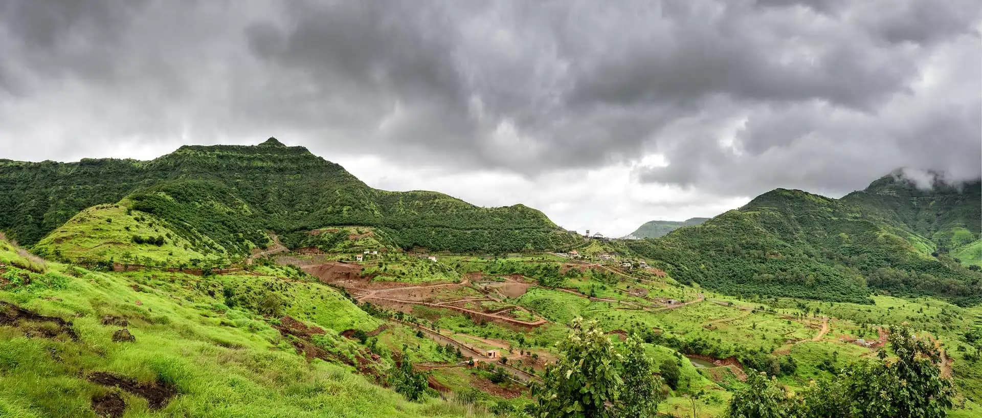 Resort carved into the green hillside at Royal Purandar